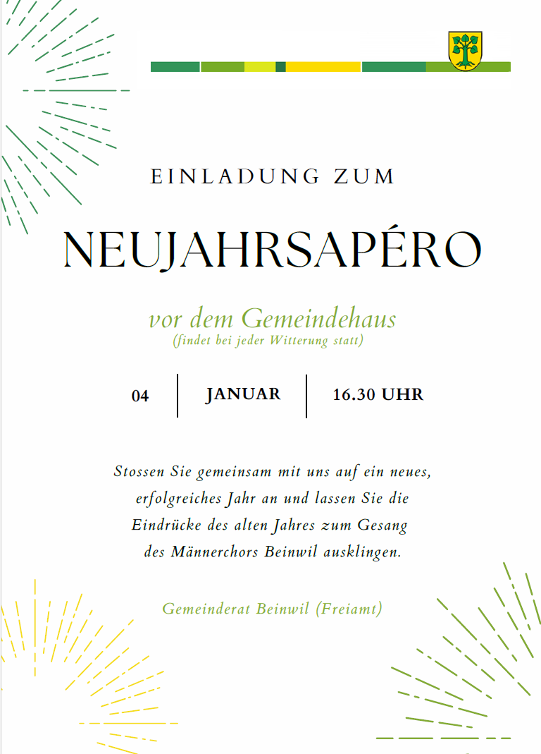 Neujahrsapéro